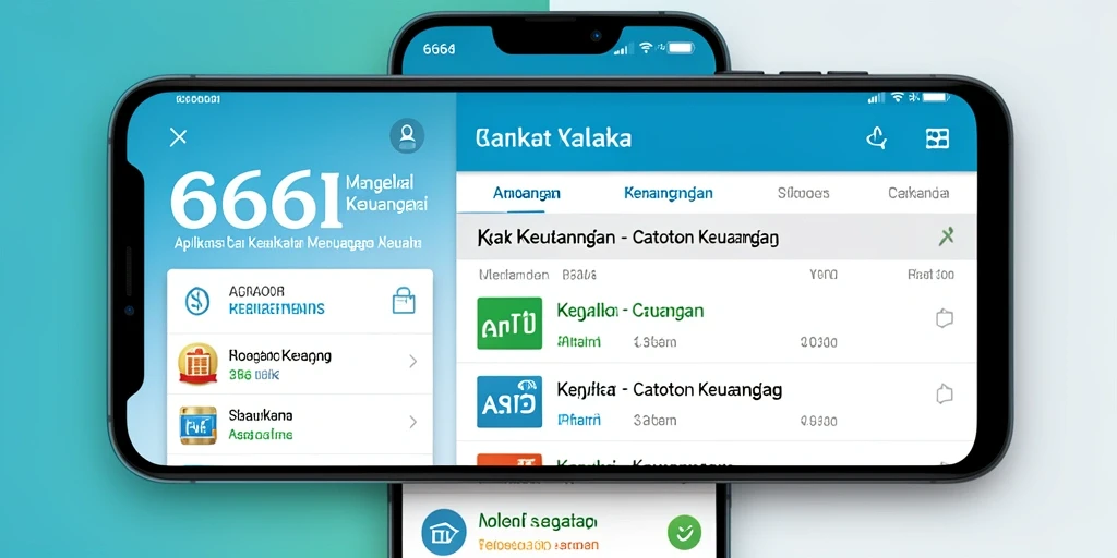 Tampilan antarmuka aplikasi Catatan Keuangan 666I yang sederhana dan informatif.