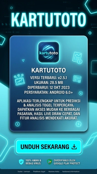 Tampilan halaman APK kartutoto